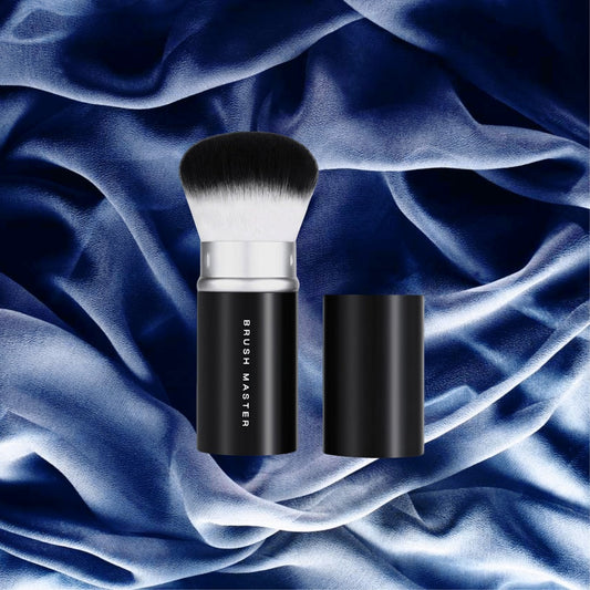 Retractable Kabuki Makeup Brush for Blush, Bronzer, Foundation, Powder