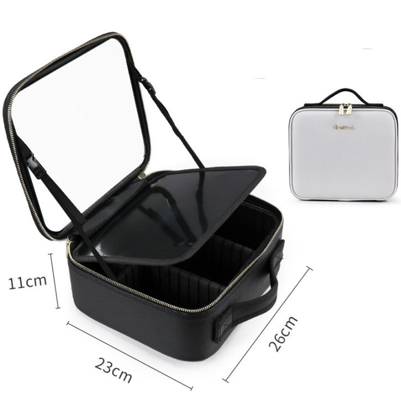 Large Smart LED Cosmetic Case with Mirror 