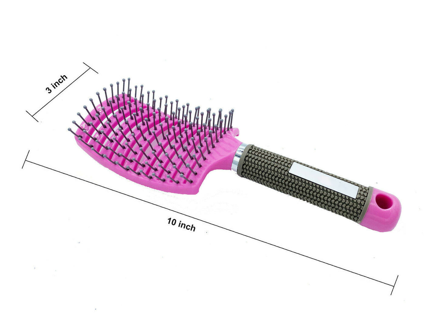 Hair Scalp Massage Brush Anti Static Curved Vented Styling Detangling Brush 
