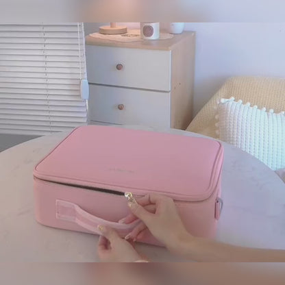 Large Smart LED Cosmetic Case with Mirror